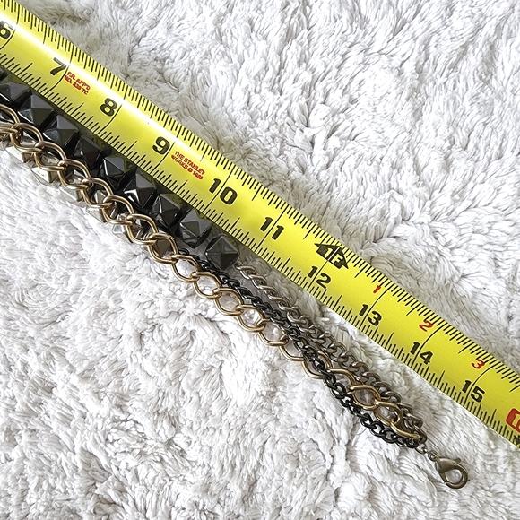 Guess layer choker necklace gold silver - Picture 4 of 5